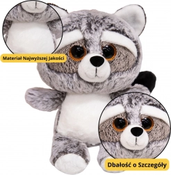 Plüschspielzeug Waschbär mit großen Augen 22 cm