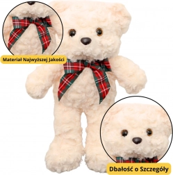 Plüschbär mit Schleife Weiß 30 cm