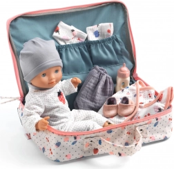 Geschenk-Köfferchen mit Puppe Vanille DJECO