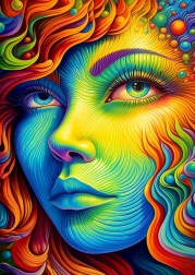 Genießen Sie Malovaná slečna Puzzle 1000 Teile