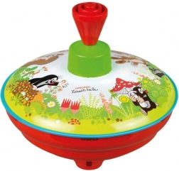 Drehender Brummkreisel Maulwurf mit Metall/Kunststoff Design