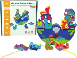 Holzspiel Dinosaurier Balance Spiel für Kinder