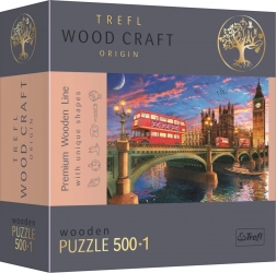 TREFL Wood Craft Origin Puzzle Westminster-Palast mit Big Ben 501 Teile