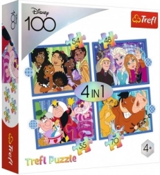 Puzzle 4-in-1 Fröhliche DISNEY-Welt