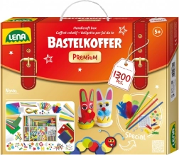 Lena kreativer Premium-Bastelkoffer für kleine Tüftler – 1300 Teile