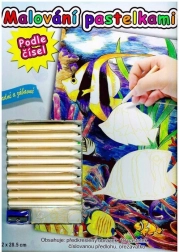 Malen nach Zahlen mit Buntstiften – Fischchen