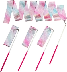 Pastellfarbiges Band für Gymnastik und Tanz