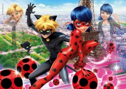 Puzzle Miraculous – Geschichten von Ladybug und Cat Noir in Paris, 104 Teile