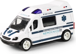 Metall-Krankenwagen des Städtischen Krankenhauses Ostrava im Kunststoffetui