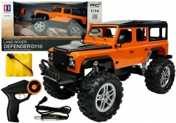 RC Auto LAND ROVER Defender 1:14 – orangefarbenes Geländefahrzeug mit 4x4-Fernsteuerung