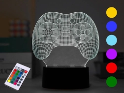 Nacht-LED-Lampe Spielcontroller, verschiedene Farben