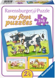 Puzzle 3x6 Tiere RAVENSBURGER