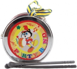 Plastiktrommel 13 cm mit Schlägeln