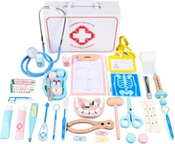 Holz-Arztkoffer – 43 Teile