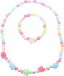 Modische Schmuckset mit Rosen