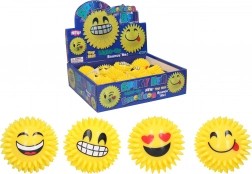 Pfeifender leuchtender Ball mit Lächeln 7 cm