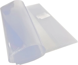 Universelle transparente Hülle mit selbstklebendem Streifen