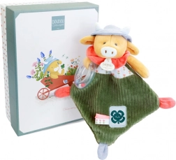 Kuh Aneth mit Rassel 21 cm - Geschenkset Doudou