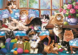 Puzzle TREFL Katzenfamilie 500 Teile