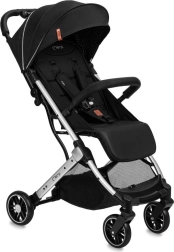 Sportkinderwagen MoMi ESTELLE LIGHT schwarz mit silbernem Rahmen