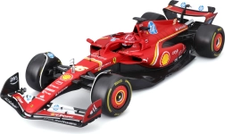 Bburago Modell F1 Ferrari SF-24 1:18 Charles Leclerc mit Figur und Vitrine