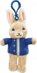 Plüsch-Schlüsselanhänger Hase PETER in blauer Jacke 13 cm