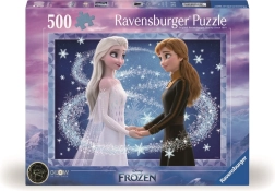 Ravensburger Puzzle Disney Die Eiskönigin Elsa und Anna 500 Teile leuchtet im Dunkeln
