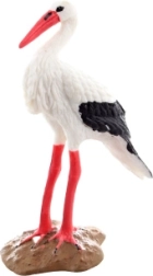 Plaststorch – realistische Figur für Kinder und Dekoration