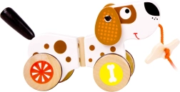 Holzspielzeug zum Ziehen Hund für Kinder