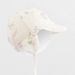 Sommerliche leichte Musselin-Mütze mit Schirm New Baby Zoe für Kinder