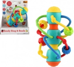 Spiralförmiges Rassel- und Beißspielzeug mit Kugeln für Babys