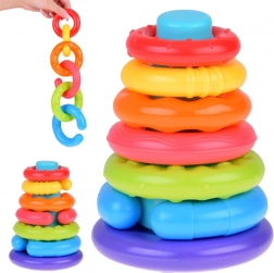 Sensorische Stapelpyramide für Kinder