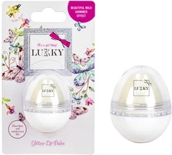 Lukky Perlmutt-Lippenbalsam in Eiform