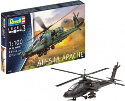 Plastikmodell Hubschrauber REVELL AH-64A Apache 1:100
