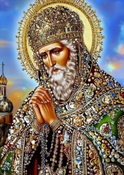 Diamantmalerei Heiliger Patron 30 × 40 cm