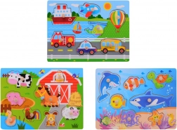 Holzpuzzle mit Griff für die Kleinsten