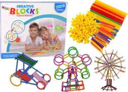 Bausatz aus Stäben und Strohhalmen