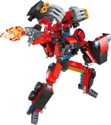 Qman Iron Fist Commander – transformierender Roboter und Kampf­fahrzeug, 333 Teile