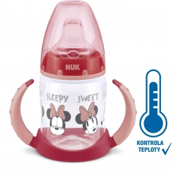 Lerntrinkflasche NUK DISNEY MICKEY mit Temperaturkontrolle 150 ml, rot