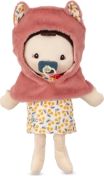 Lilliputiens Stoffpuppe Jeanne mit Trage und magnetischem Schnuller