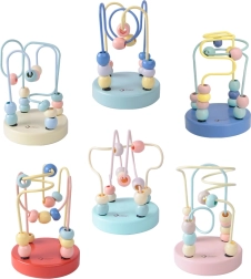 Klassisches Holzspielzeug Labyrinth aus Draht für Kinder