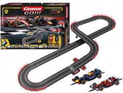 Carrera GO Autorennbahn Champion’s Racing mit F1 FERRARI und RED BULL, 4,3 m
