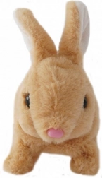 Beiger Hase mit Batterie