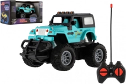 Ferngesteuertes Offroad-Auto 1:43, 27 MHz, mit Licht – Türkis