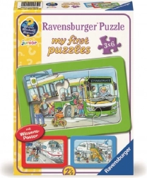 Mein erstes Puzzle Verkehrsmittel 3x6 Teile