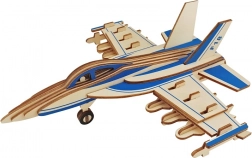 Woodcraft 3D-Holzpuzzle Kampfflugzeug F-18