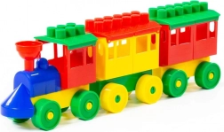 Bunte Plastikzug-Set für Kinder ab 3 Jahren