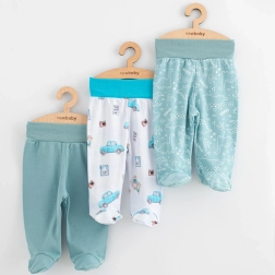 Baby-Halbschlafhosen New Baby Classic II, Set für Jungen, 3 Stück, Gr. 56 (0–3 Monate)