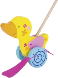 Holzente an einem Stock Goki