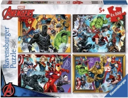 Ravensburger Puzzle Marvel: Avengers 4x100 Teile